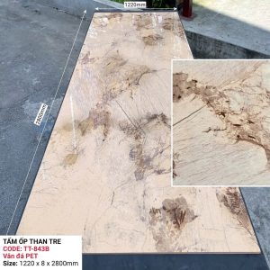 TẤM ỐP THAN TRE TT-843B – VÂN ĐÁ PET HIỆN ĐẠI