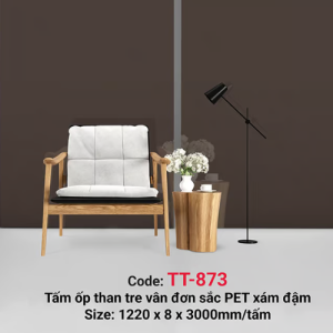 Đơn sắc PET xám đậm TT-873