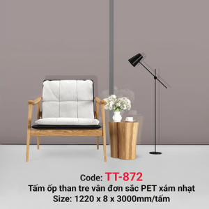Đơn sắc PET xám nhạt TT-872