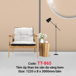 Vân giả da vàng kem TT-865