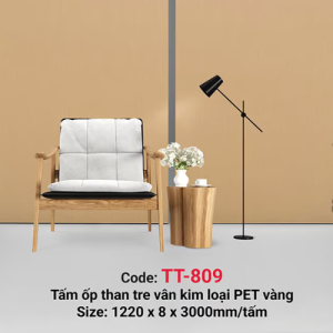 Vân kim loại PET vàng TT-809