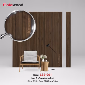Lam 3 sóng nâu walnut (Walnut) L3S-901
