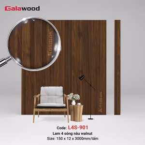 Lam 4 sóng nâu Walnut (Walnut) L4S-901