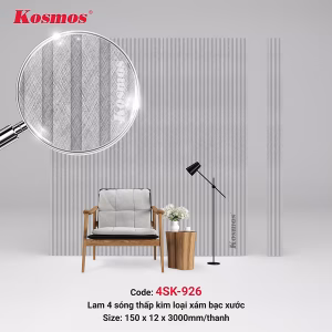 4 sóng thấp SPC kim loại xám xước bạc 4SK-926