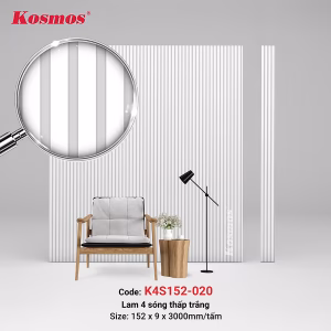 4 sóng thấp SPC màu trắng (White) K4S152-020