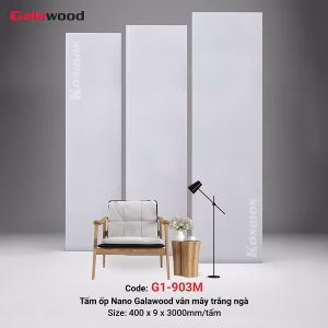 Tấm ốp Nano 9mm SPC vân mây trắng G1-903M