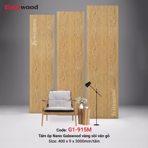 Tấm ốp Nano 9mm SPC vàng sồi vân gỗ G1-915M