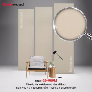 Tấm ốp Nano 9mm SPC vân vải kem G9-909M