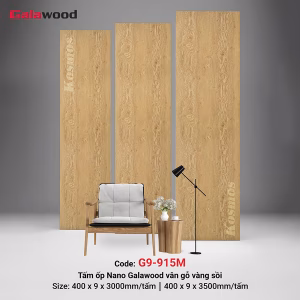 Tấm ốp Nano 9mm SPC vàng sồi G9-915M