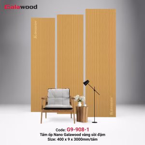 Tấm ốp Nano 9mm SPC vàng sồi đậm G9-908-1