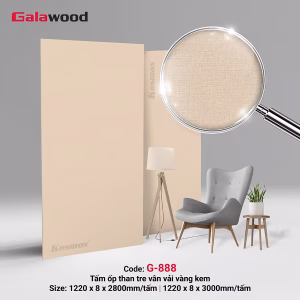 Vân vải vàng ánh kim G-888