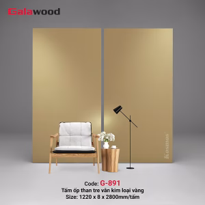 Vân kim loại xước vàng G-891