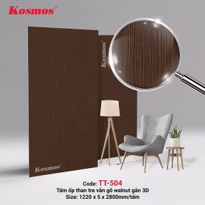 Vân gỗ walnut gân 3D TT-504