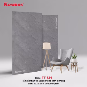Tấm ốp vân bê tông xám xi măng TT-834