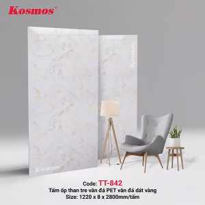 Vân đá PET dát vàng TT-842