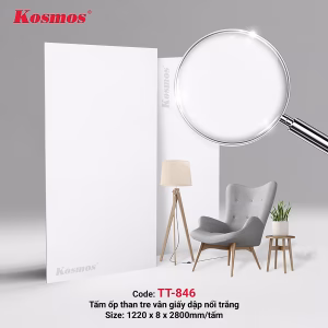 Vân giấy dập nổi trắng TT-846