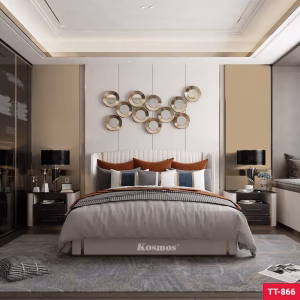 Vân kim loại vàng biên dạng chiếc lá TT-866